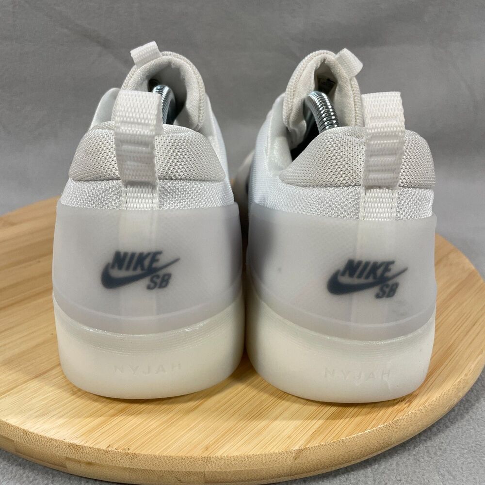 Nike SB Zoom Nyjah 4 Men's Size 11.5 Shoes Sneakers Skate White/Black FQ1273-100 - Picture 8 of 16